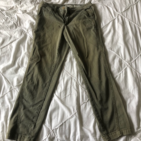 Olive Green Chinos - Picture 1 of 2